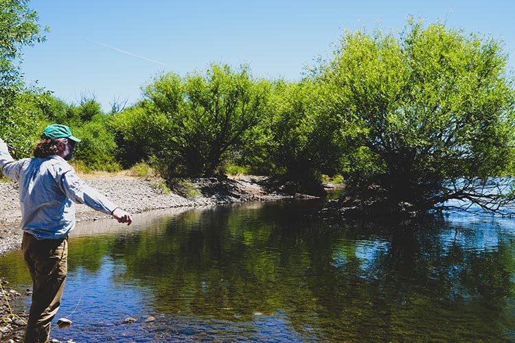 fly angler in Patagonia